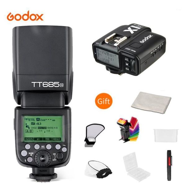 

godox685c685n685s685f685o 2.4g hssl gn60 flash speedlite with x1t trigger for fuji1