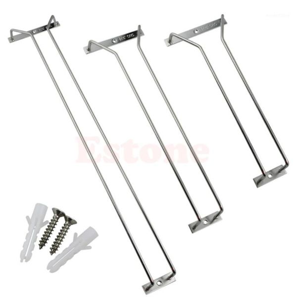 

27/35/55cm wine glass rack hanging stemware holders bar under cabinet home lot1