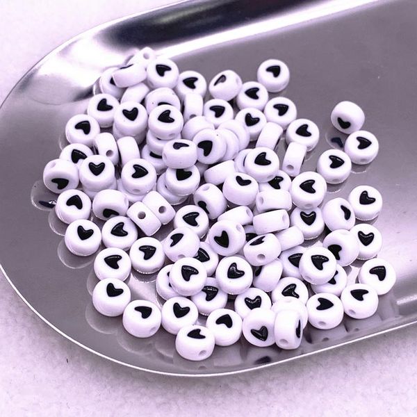

100pcs 7x4mm round acrylic beads noctilucence/love heart shape beads for jewelry making diy charms handmade bracelet wmtqeo petsyard