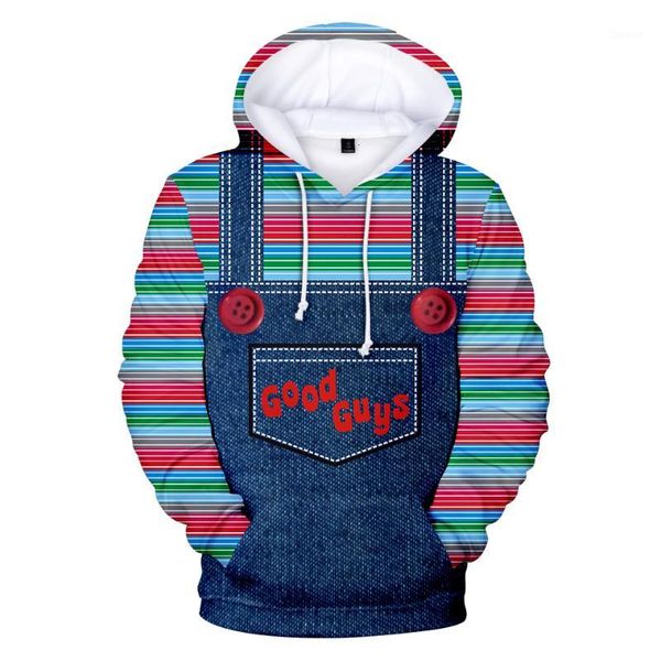 

new the evil good guys toy 3d hoodies men/women halloween chucky hoodie sweatshirt casual pullover jacket clothes plus size 4xl1, Black