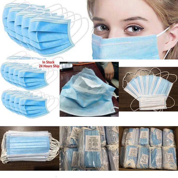 

50factory/bag disposable stock mask face 3-ply in dust ear loop disposable mouth face mask protect mrs2mrs2 p8dm