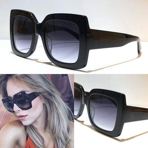 

popular women 0083 selling sunglasses square summer style full frame uv protection goggle mixed color come with box 0083s, White;black