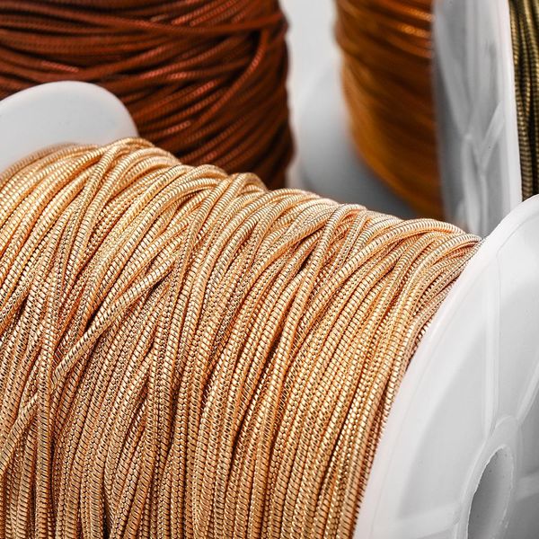 

2m/lot 1.2 1.4 1.6mm gold metal copper bulk snake chains for diy necklace bracelet jewelry making chain findings supplies wmtqhi