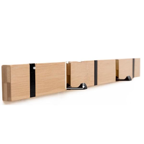

hooks & rails solid wood vintage hanger holder clothes storage hook folding wall hanging home decor coat rack