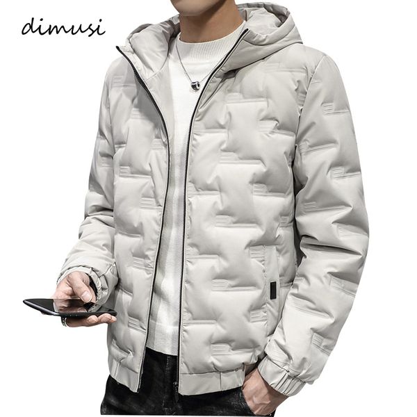 

winter men's bomber jacket fashion light down warm hooded coats casual thermal slim padded mens clothing kg-870, Black