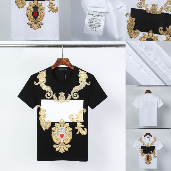 

baroque brand men t shirt fashion mens casual t shirt street shorts sleeve clothing tshirt, White;black