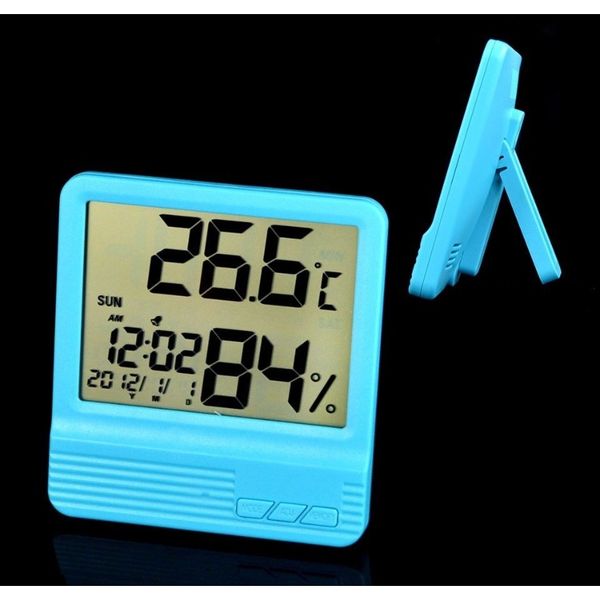 

жк-цифровой метр влажности температуры home indoor открытый гигрометр термометр метеостанция с часами жк-цифровой f jllbva mmyard