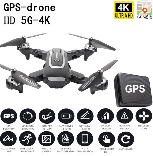 

drone gps follow 5g folding mini drones with camera hd profissional rc helicopter selfie drones dron quadcopter micro 2020 fpv