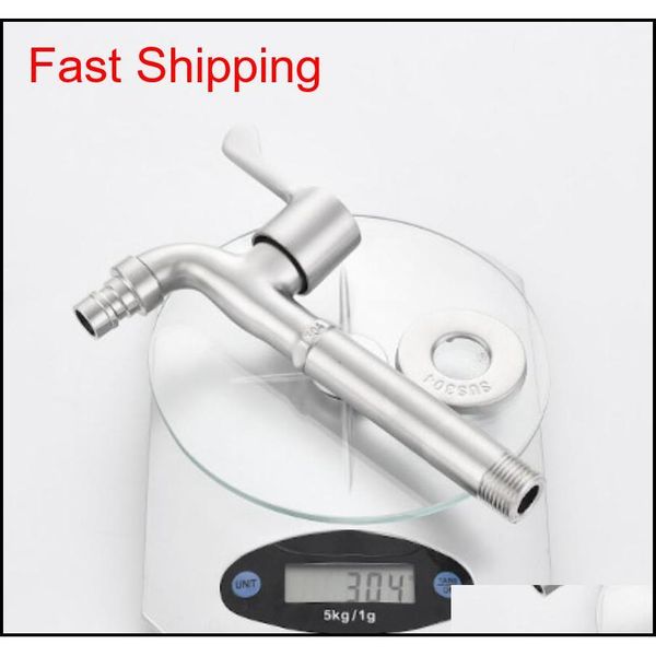

g1/2 modern fashion garden 304 stainless steel lengthen fast open faucet /creative handle washing machi qylqqq toys2010