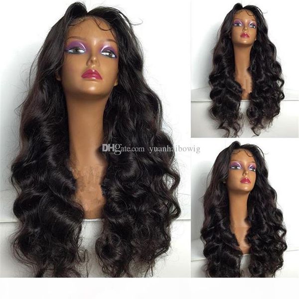 

stock indian virgin lace wig 1b loose wave full lace wig for black women ing, Black;brown