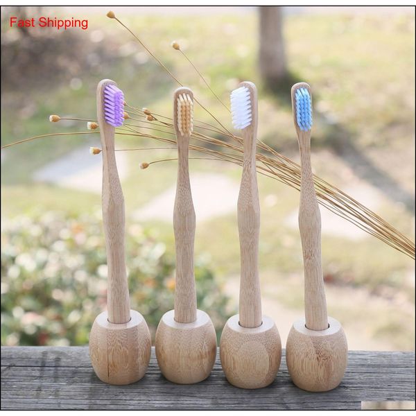 

eco friendly bamboo toothbrush holder bathroom washroom storage rack biodegradable antibacterial creative l su qylbry bde_luck