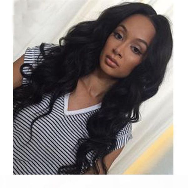 

high density natural hairline wavy lace front wig glueless full lace wigs 100% brazilian human hair wig for black women, Black;brown