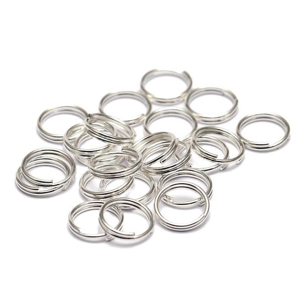 

200pcs/lot 5 6 7 8 10 12 14 mm open jump rings double loops gold color split rings connectors for jewelr qylqvt