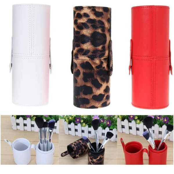 

travel pu leather cosmetic brush pen holder storage makeup empty holder t jllwvk