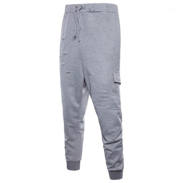 

men's pants spring autumn mens sweatpants man gyms fitness bodybuilding joggers workout trousers men casual elastic cotton trousers1, Black