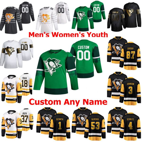 

golden edition pittsburgh penguins hockey jerseys 5 mike matheson 7 colton sceviour 42 kaspari kapanen sidney crosby custom stitched, Black;red