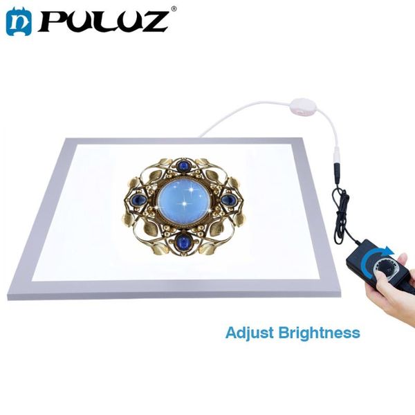 

lighting & studio accessories puluz 38x38cm 15in po 1200lm led pography shadowless bottom light dimmable lamp panel with 40x40cm shoot light
