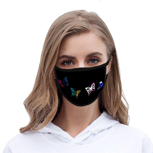 

mask for designer children personality butterfly face mask fashion 3d printing anti-dust breathable wash