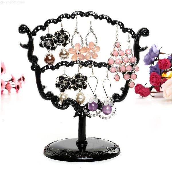 

jewellery display stand plastic hook rack earrings holder hanger, Golden;silver