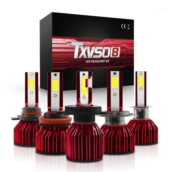 

car headlights 2pcs h7 h1 h8 h9 h11 9005 9006 9012 led headlight cob bulbs car-styling 6000k 10000lm 110w auto 2 leds head lamp1