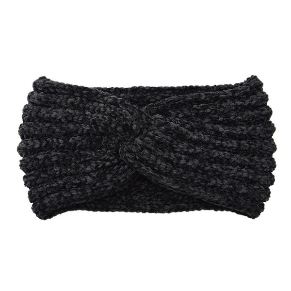 

2019 new women handmade woven headband cross knotted knitted corduroy warm ear warmer stretch head bands simple hair accessories q jllwrs