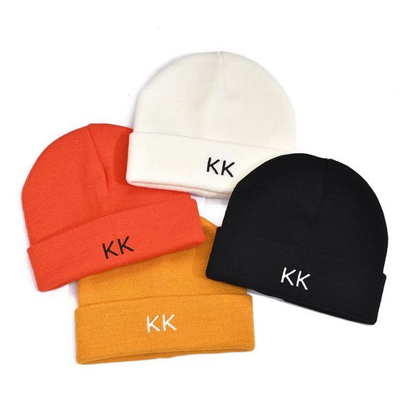 

beanie/skull caps letter embroidery beanies hats for women winter soft warm knitted bonnet beanie all-match skullies hat hip hop streetwear, Blue;gray