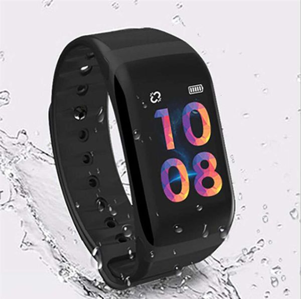 

f1 f1s / plus intelligent color screen bluetooth bracelet for heart rate measurem