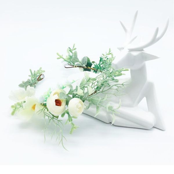 

pastoral floral flower crown bridal hair accessories festival flower wreath headband floral garlands women headdress o jlljel