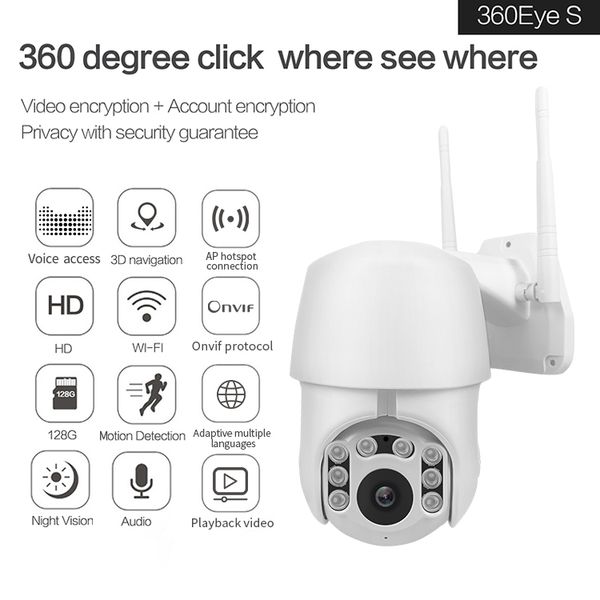 

1080p ptz ip camera hd night vision outdoor speed dome camcorder wireless wifi home security camera pan tilt network cctv surveillance cam