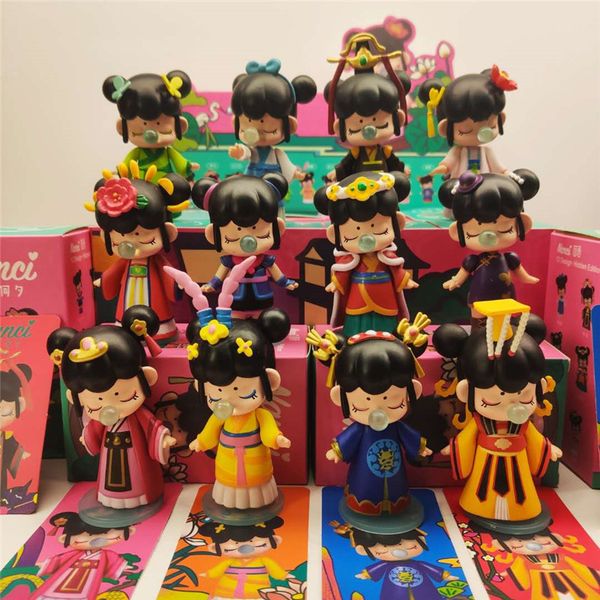 

hyfrdfblind box, a set of tiktok, red girl, and heart to hand toys.gdr, Silver