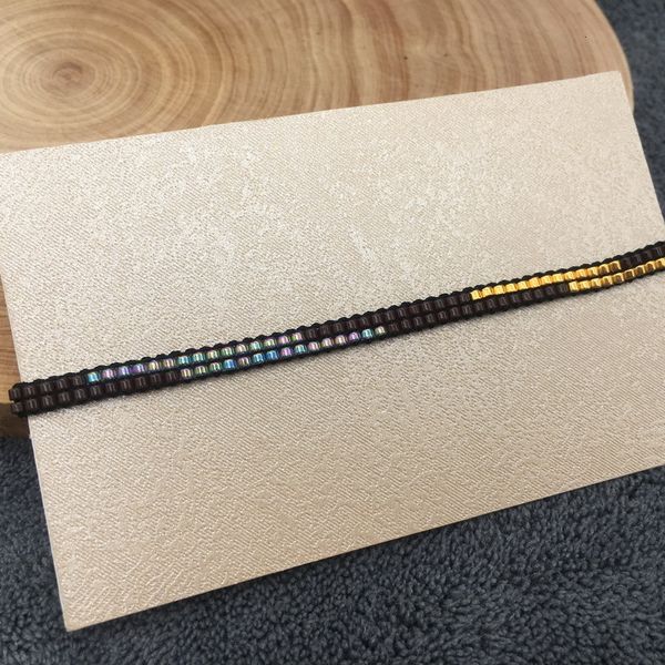 

woven beaded colorful fashion women bracelet handmade, Black