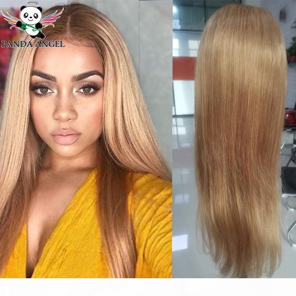 

13*4 #27 straight transparent lace front human hair wigs pre plucked bleached knots 150% peruvian remy hair wigs for women panda, Black