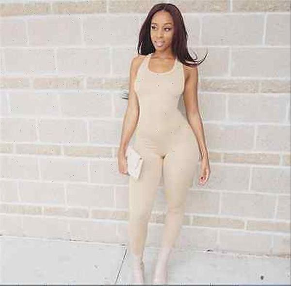 

rompers women jumpsuit 2021 new fashion solid color sleeveless slim round neck knitted bodycon grey long pant jumpsuits, Black;white