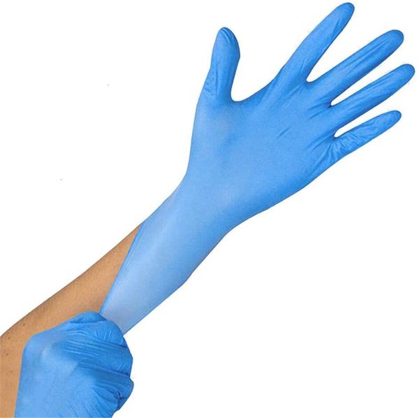 

100 factory4m14gloves nitrile shipping fast desposible pcs , latex powder textured, disposable, non-sterile