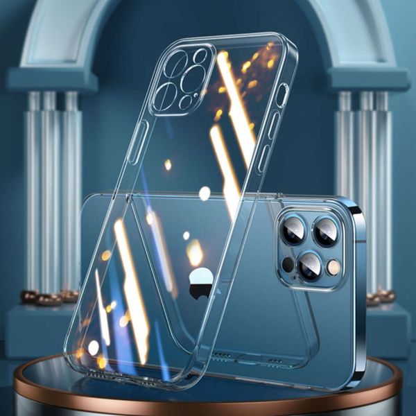 

bgrfsuitable for vip 12 case transparent glass case 12mini / 11promax toughened glass case fall proofswza