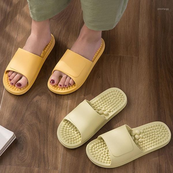 

summer slippers indoor outdoor leisure soft shoes non-slip couple massage bathroom comfortable shoes slippers #301, Black
