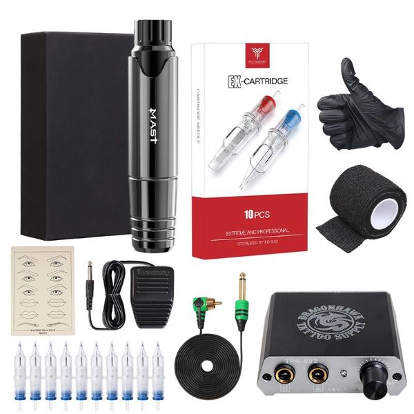 

tattoo guns kits dragonhawk machine gun set kit motor rotary pen power needles