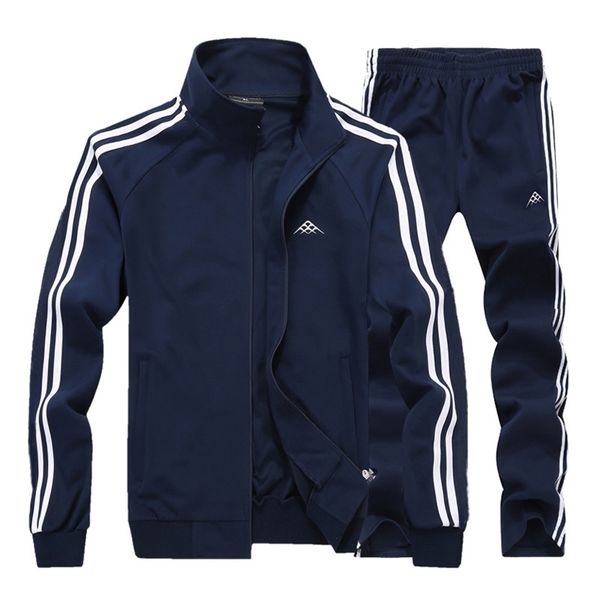 

140kg can wear sport suit men 8xl loose sweatshirt set classic warm gym clothing big size sportswear male jogging sportsuit sets 201116, Gray