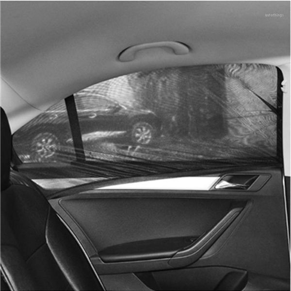 

for 1pcs 112.5*51cm nylon car window sun sunshade car side window baby breathable mesh cloth sun block sunscreen1