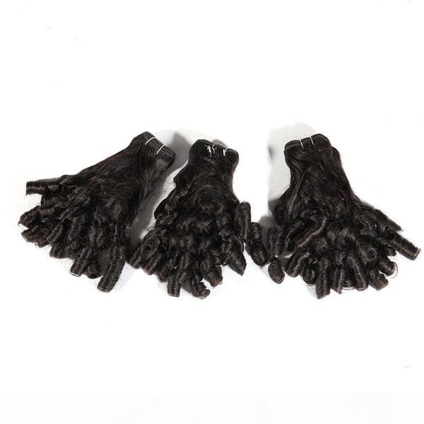 

cuticle aligned virgin curly hair funmi spring curl romance curl hair 8-30inch extension bundles for woman, Black