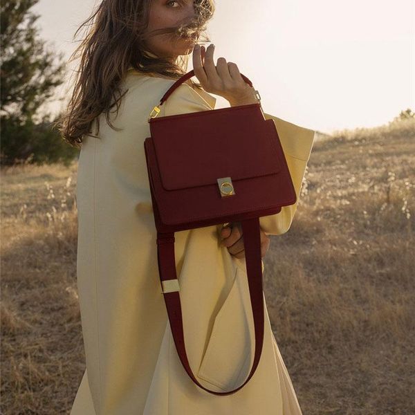 

fashion women handbags design chain shoulder bags luxury pu leather crossbody messenger bag chic lock small flap lady purse 2021