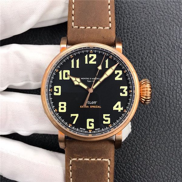 

the new 2021 men's watch is equipped with swiss automatic mechanical movement sapphire mirror bronze to make the dial sapphire mirror w, Slivery;brown