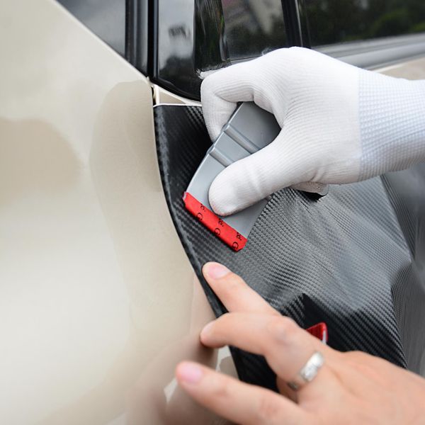 

foshio vinyl car wrap tools kit car sticker and decals film vinyl wrapping 3 layers felt squeegee scraper car styling tool h jllvtl