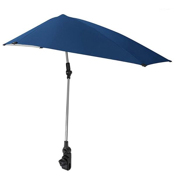 

portable folding sunshade uv sunproof beach chair umbrella summer bicycle pushchair umbrella universal clamp fishing parasol1