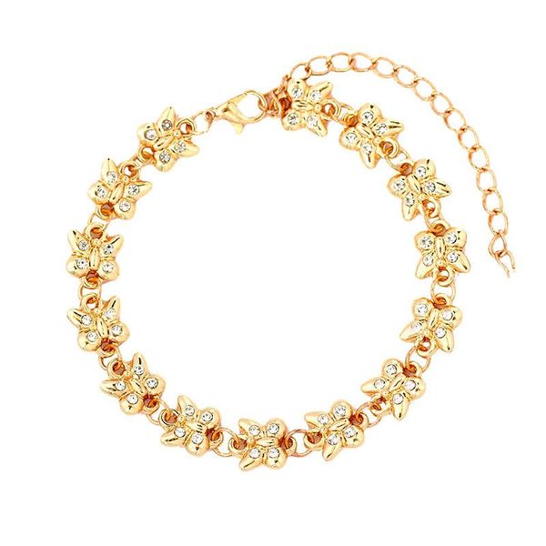 

caraque fashion butterfly anklet многократный кристалл металлическая бабочка со ссылкой на цепь ноги ювелирные изделия для женщин летом пляж, Red;blue