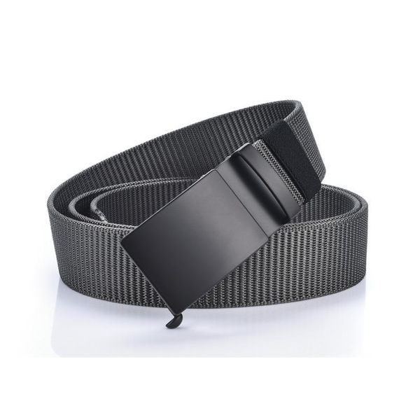 

new canvas belt young students matic buckle casual men's belt wild nylon braided belt designer belts men high jlljst, Black;brown