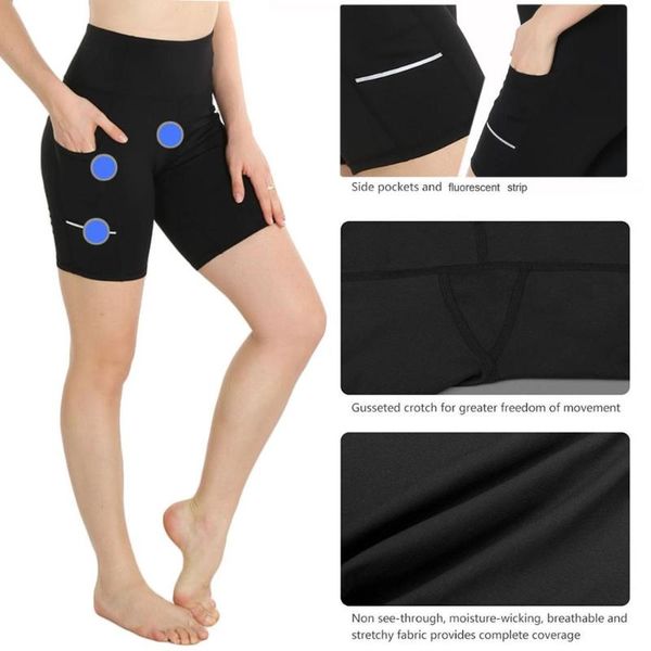 

yoga outfits autumn and summer women's shorts high waist seamless tight stretch sports push up running fitness clothes 2021, White;red