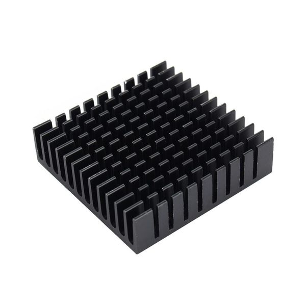 40mm * 40mm * 11mm DIY Kühler Aluminium Kühlkörper Kühlrippe Kühlkörper für LED Power Memory Chip IC Schwarz Farbe Kostenloser Versand