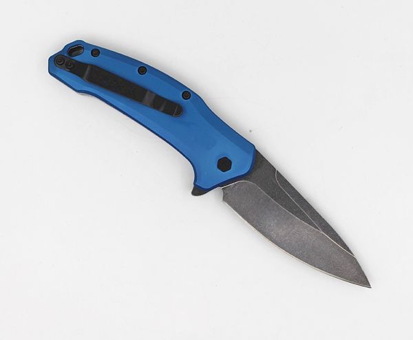 Nuovo OEM 1776NBBW Coltello pieghevole aperto assistito 420HC Lama in acciaio nero stone wash 6061-T6 Manico in alluminio