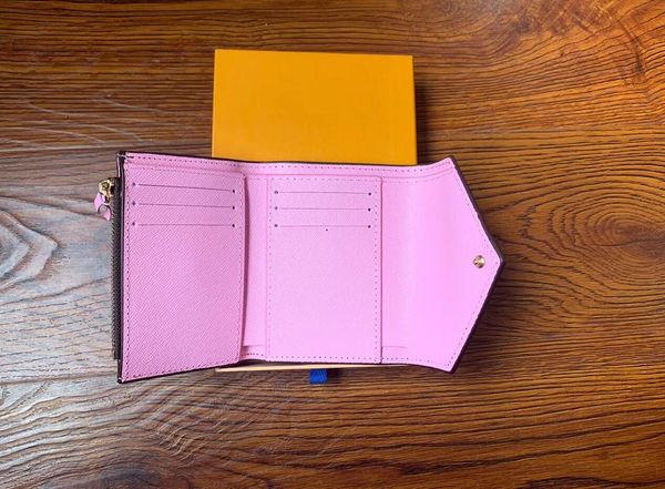 

wallet women's wallet zipper bag female designer wallet purse fashion card holder pocket short women bag with box